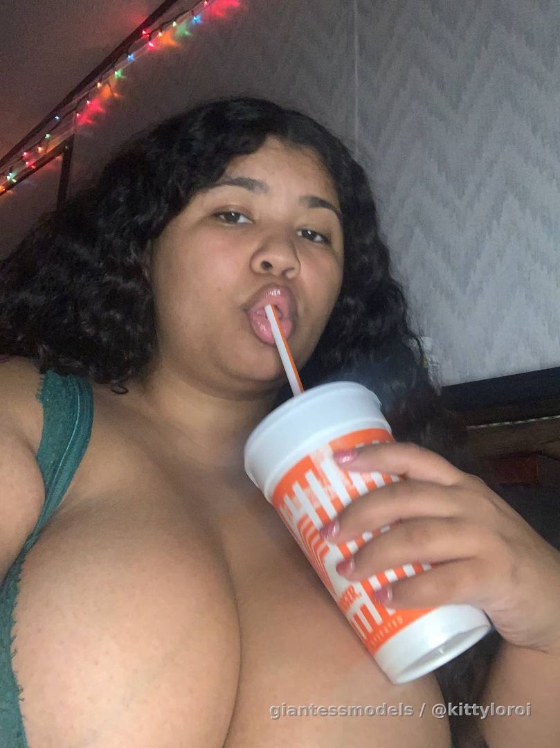 Drinking up this milkshake waiting on my next meal.