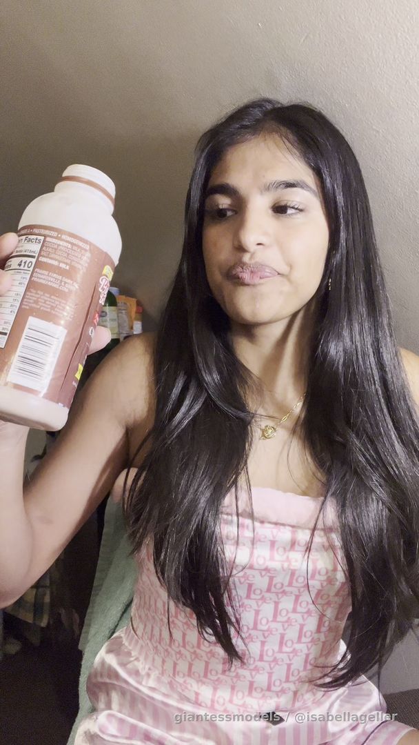 Drinking my favorite milk