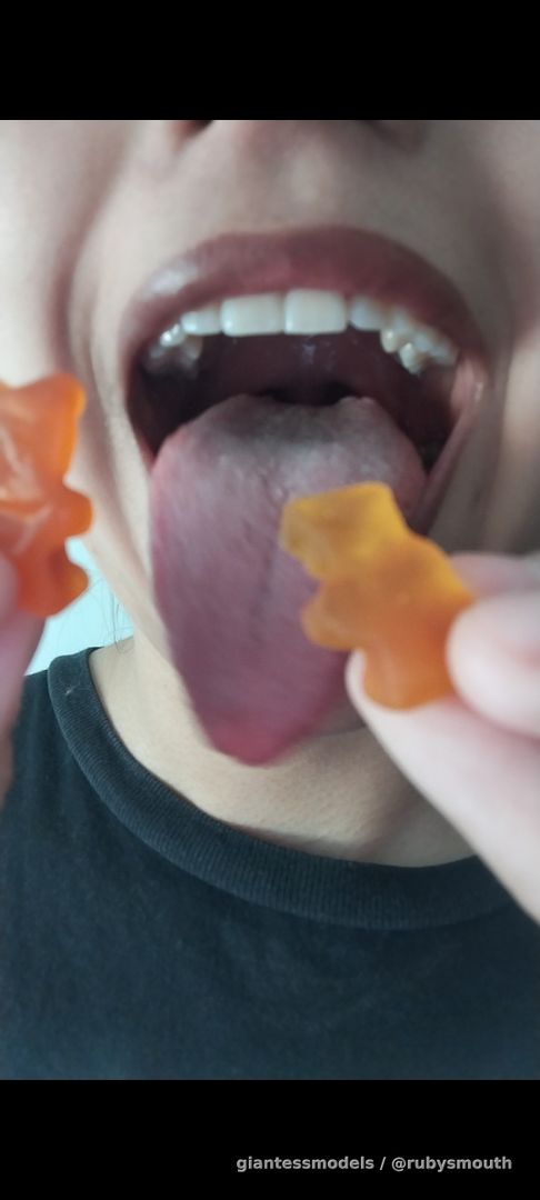 I don't care if he's your boyfriend, he'll be mine....
I'm just a giant trying to seduce a tiny...
He likes my mouth...
I know he wants to get you in here...
(Vore +dialogue+belly)