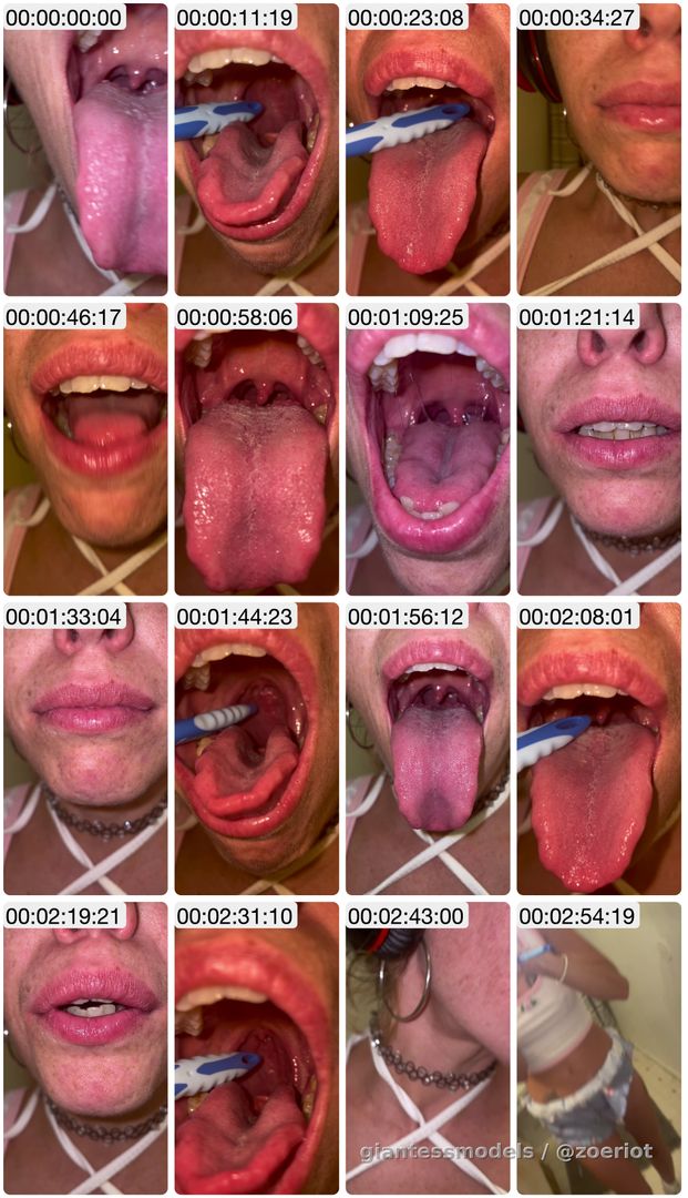 Inside my mouth & throat, gagging and showing you my flexing throat and epiglottis 😇