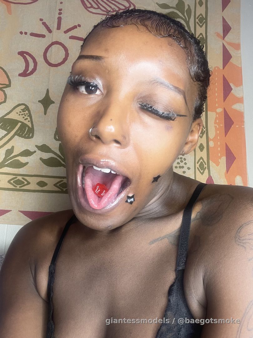 Ebony Goddess Savors Your Flavor✨💦😋 My very first vore video (and then I accidentally swallowed you….😅)