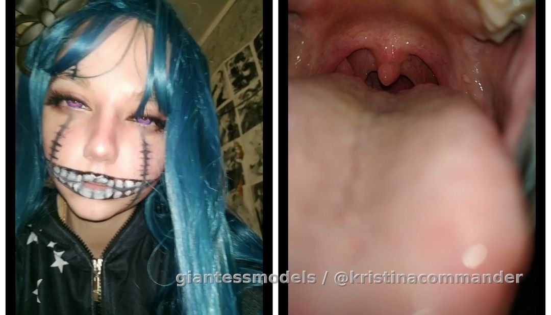 Throat cosplay horror (video 1 min) 