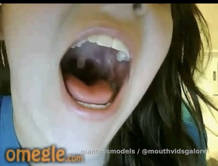 Old Omegle Video 324: Far View and Closeup Tour (Big Uvula!)