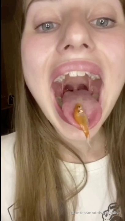 Swallowing my first fish