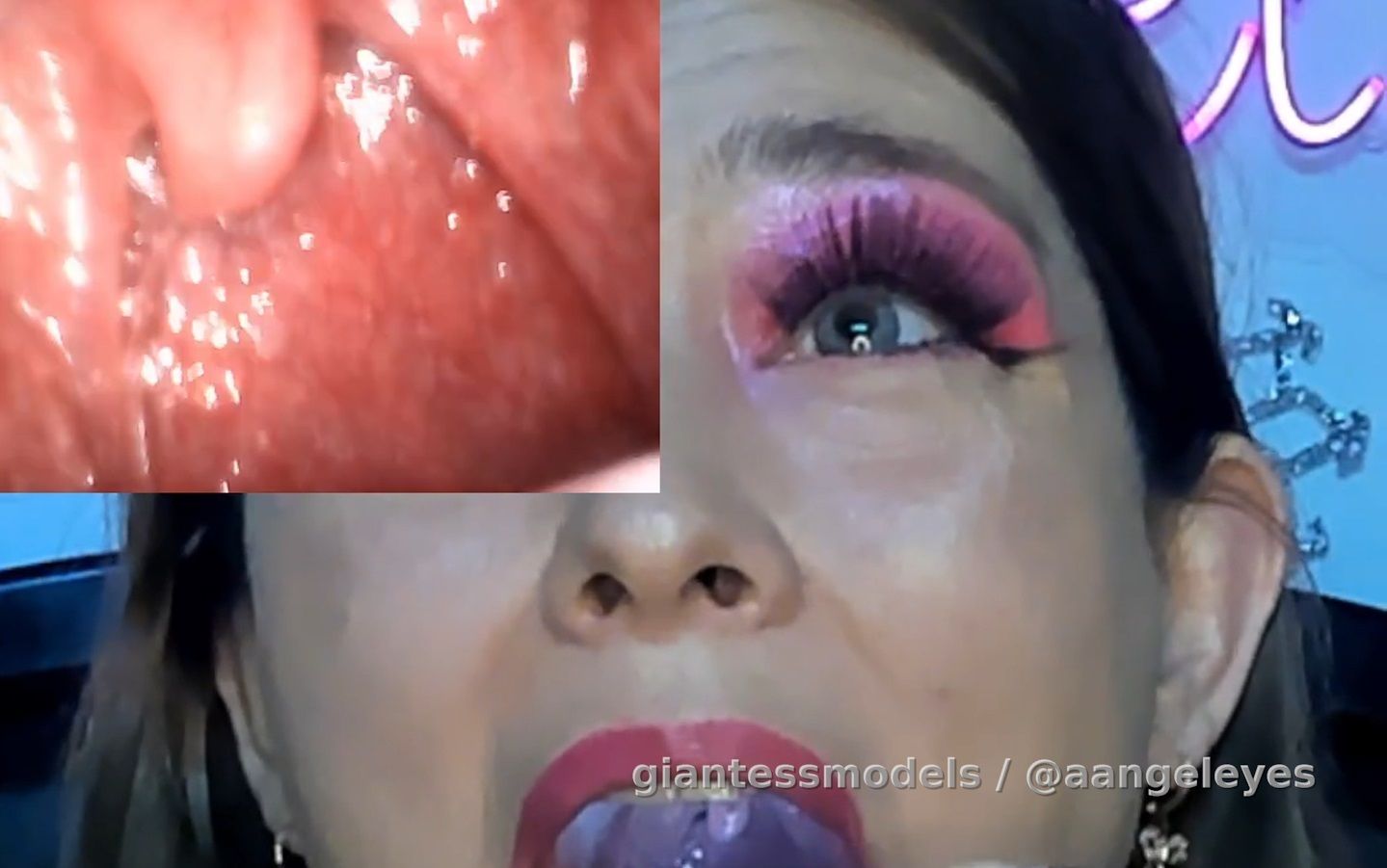 Swallowing Gums of Various Sizes ENDOSCOPE VERSION