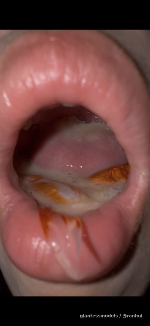 Swallowing fish, vomiting. Swallowing one fish, vomiting one fish. Swallowing the last fish, spitting out all the fish