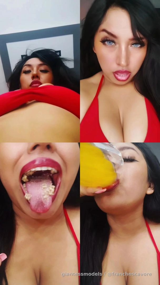 American breakfast and endoscopic stomach tour (full POV experience) Two different perspectives

Clip 1: Watch from a tiny perspective as I enjoy a full American breakfast with pancakes, eggs and juice (12 minutes)
Clip 2: Continue the experience with a deep stomach endoscope view after the meal (24 minutes)
This bundle includes two separate giantess POV videos in one post.