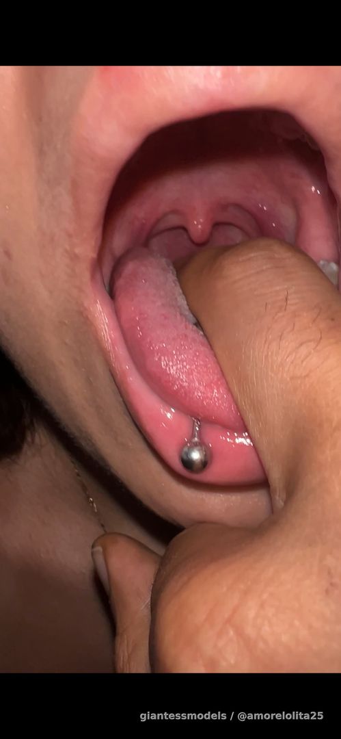 Fingers deep in my throat.