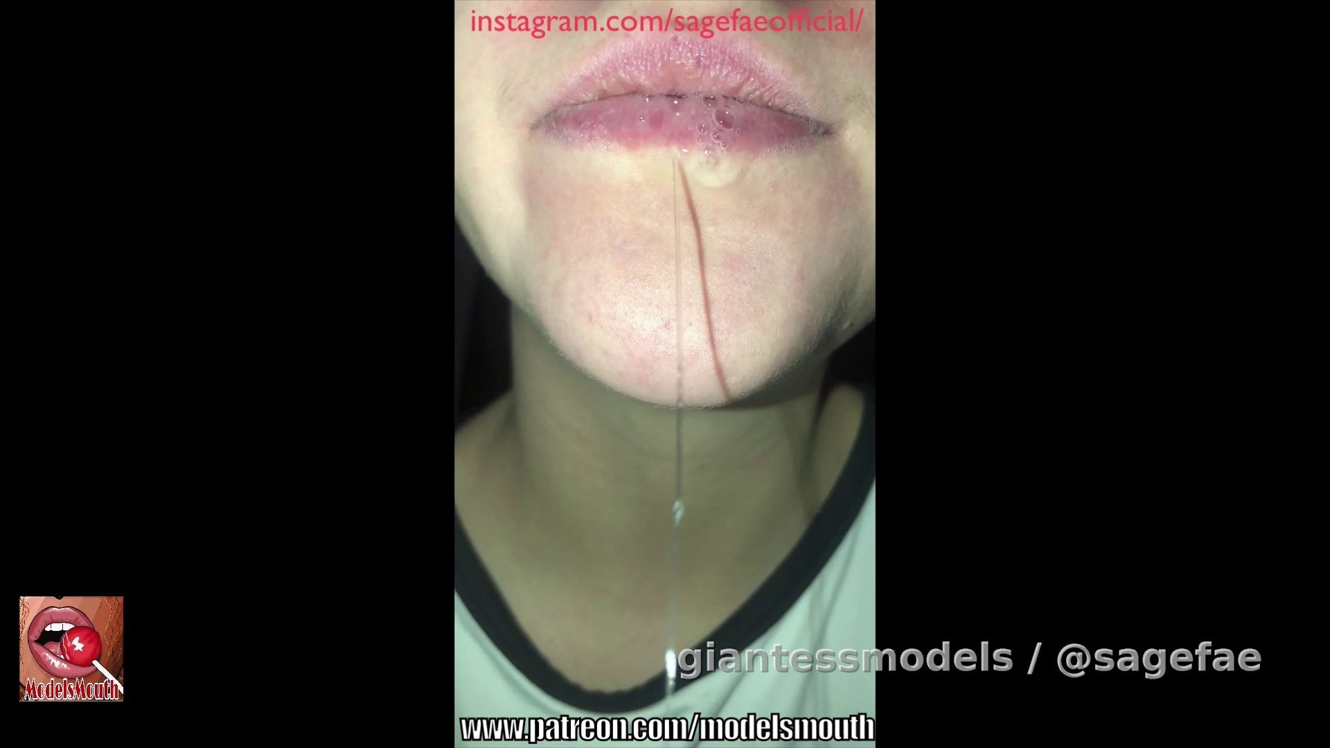 Mouth with spit🤤