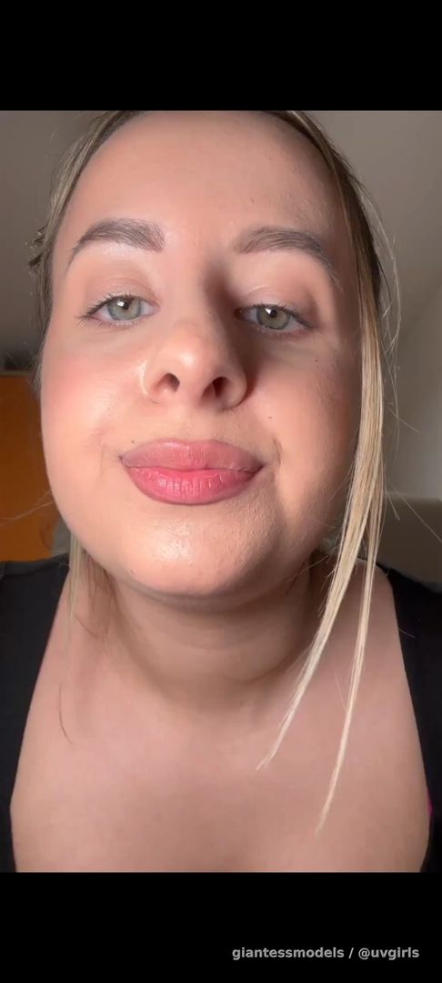 Spanish girl shows her uvula and touches it