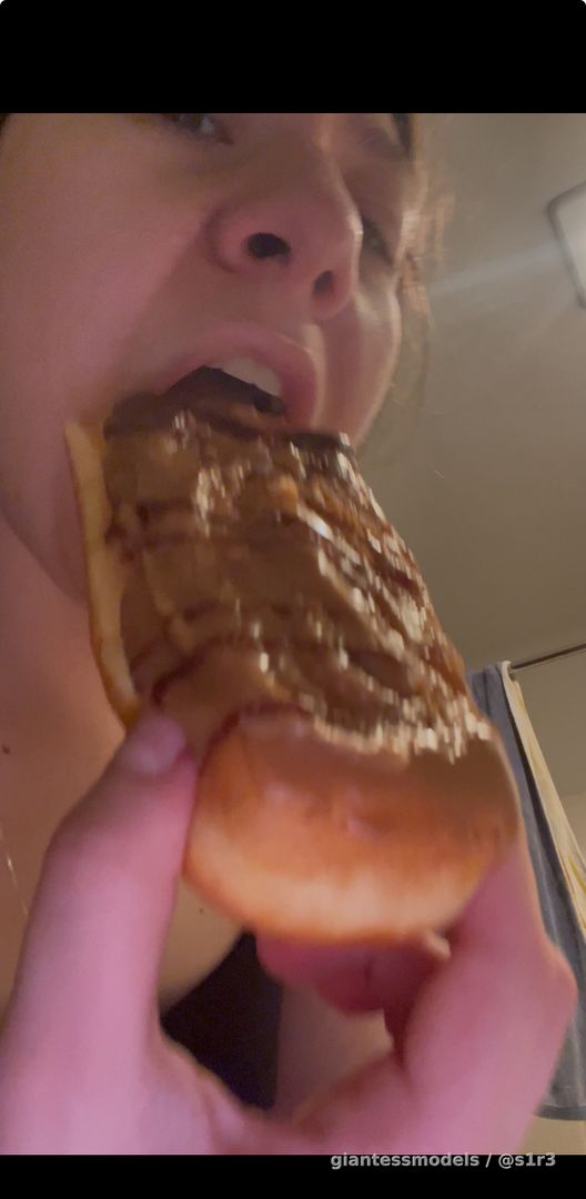 100TH POST! DONUT EATING, GUMMY BEAR SWALLOWING! STRIP VIDEO FOR 8 MINUTES! 