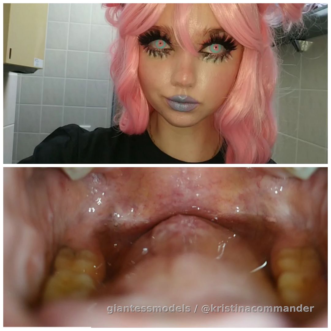 Swallowing throat cyber cosplay (video 1 min) 