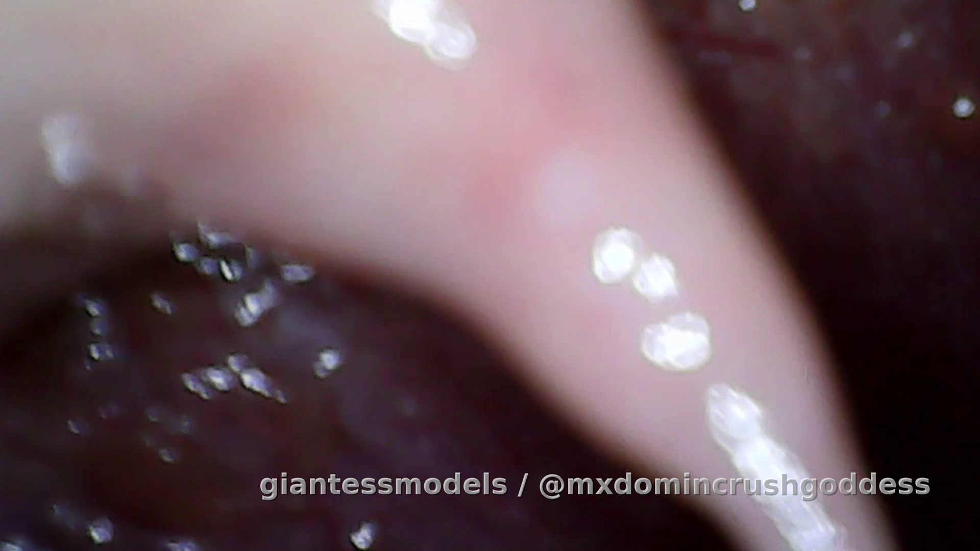 tiny human afraid in giantess mouth