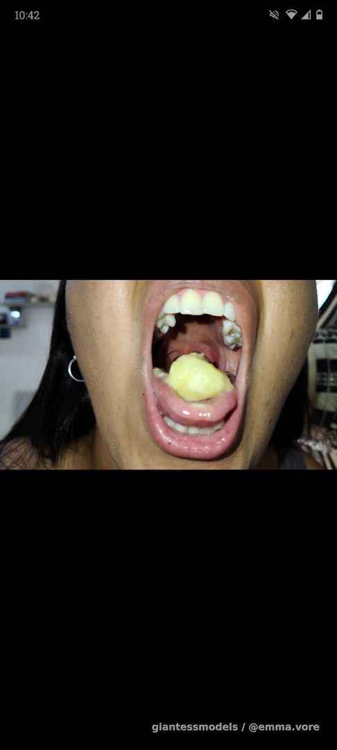 CHOKING ON BANANA PIECES🍌🍌