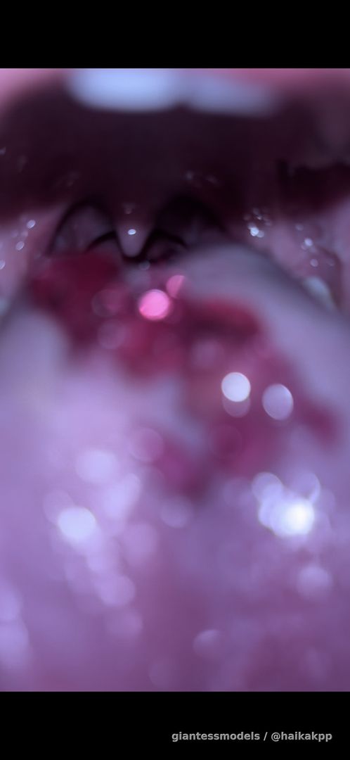 Thai girl chewing gummies and swallow it
