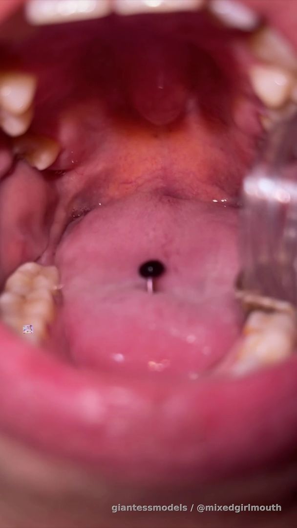 Drinking water up close