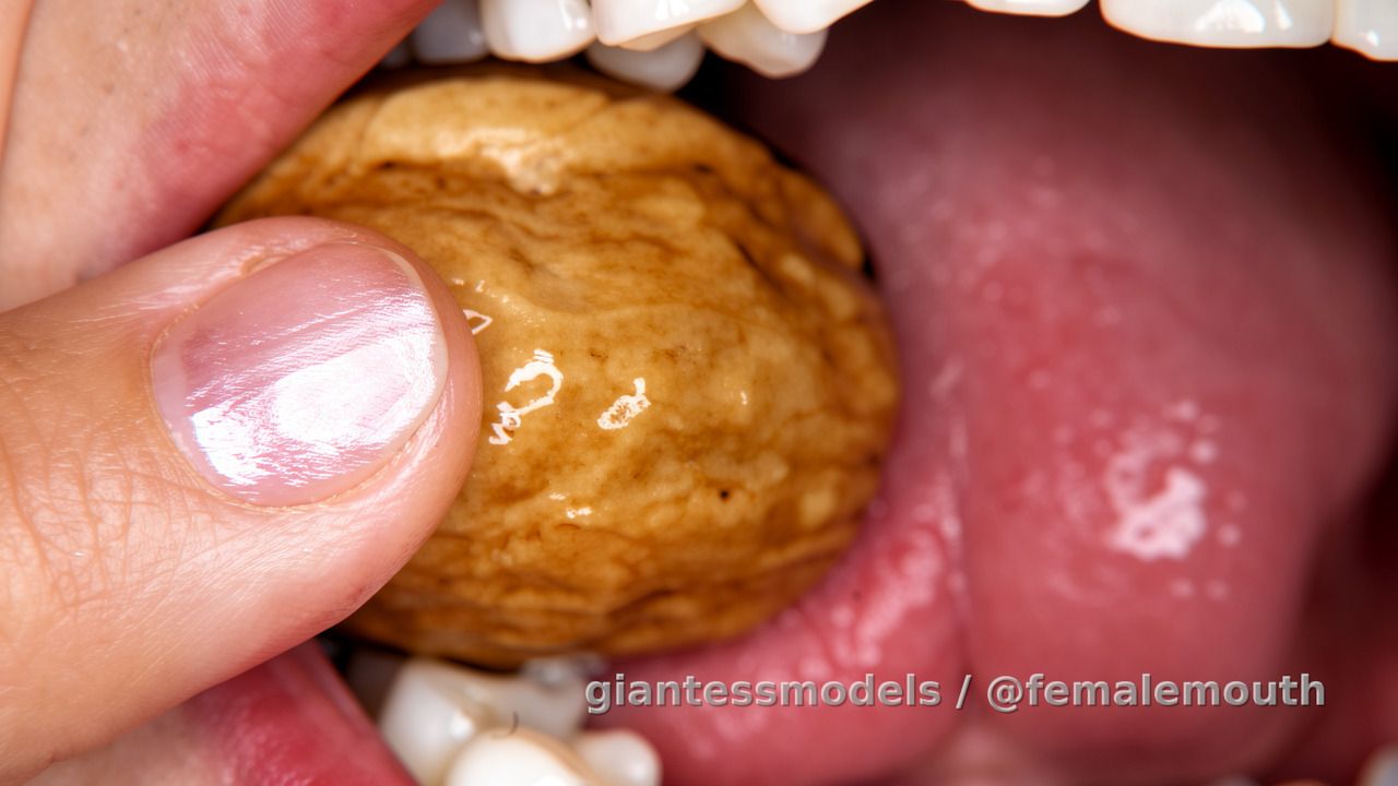 Linda - (Nut Crush). Now, that's a beautiful nutcracker! Will you... give her your nuts?