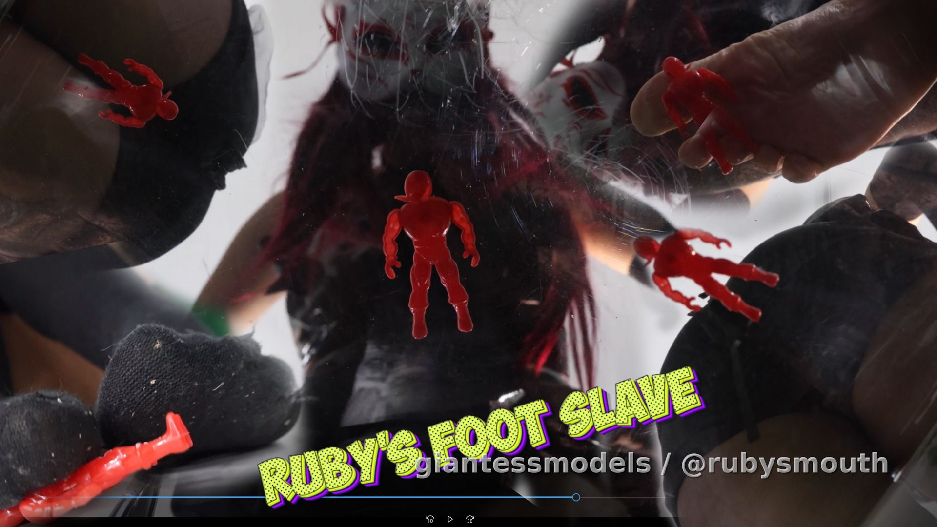 Ruby's foot slave
In this video I crush my tiny slave with my feet, with and without shoes...

Plus I also use my ass

I hope you like to see my tiny slave suffer...