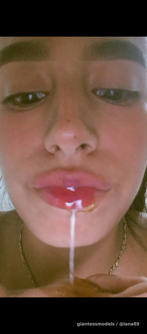 Watch me as I drizzle honey down my mouth, down my throat, and down my chest 🍯🐝