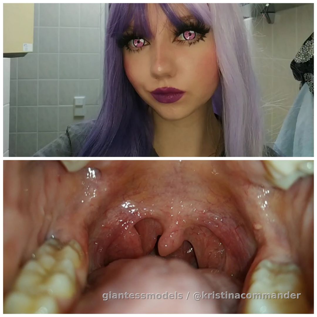 Cosplay throat (video 1min) 