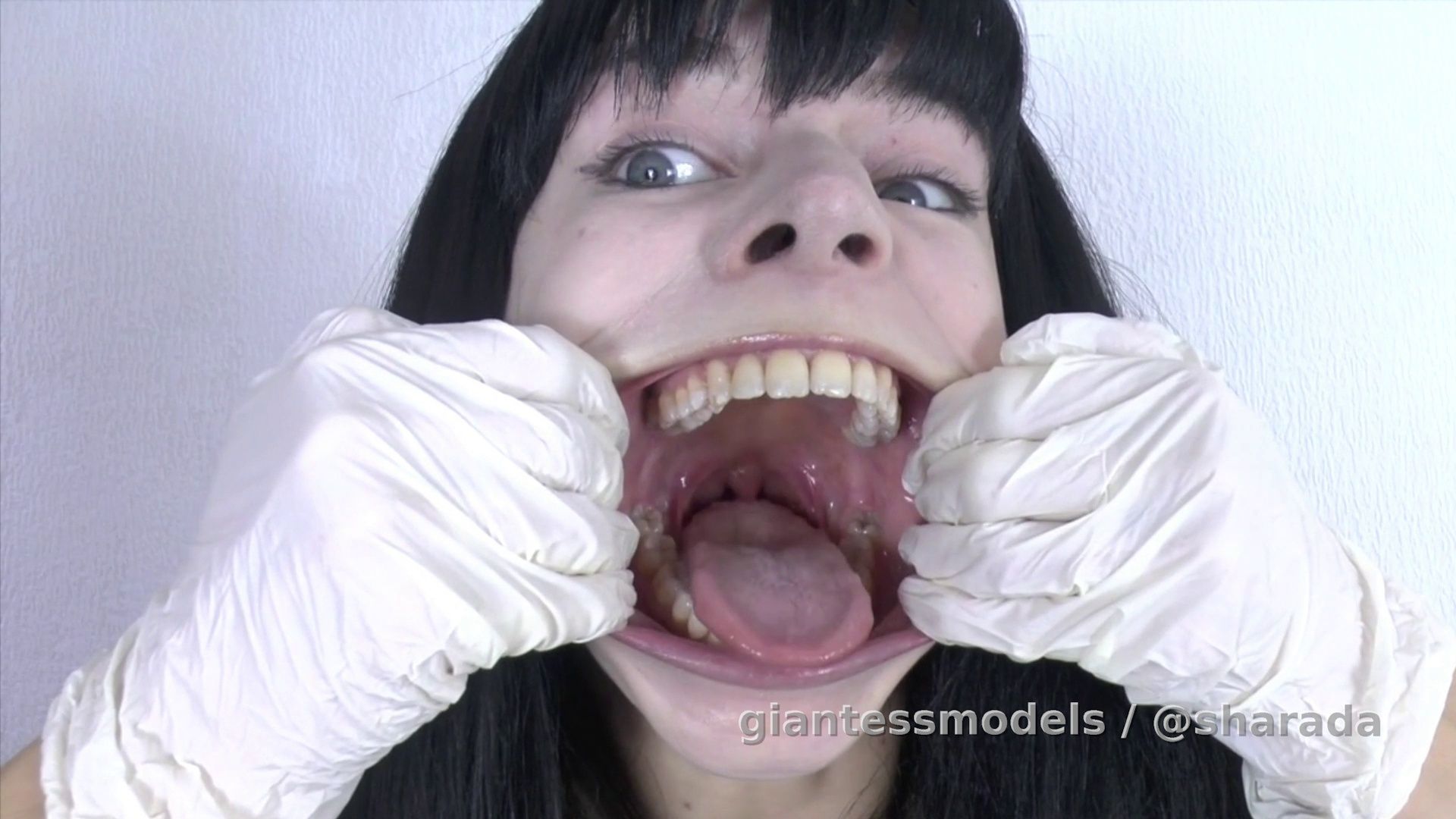 Beautiful teeth and oral inspection