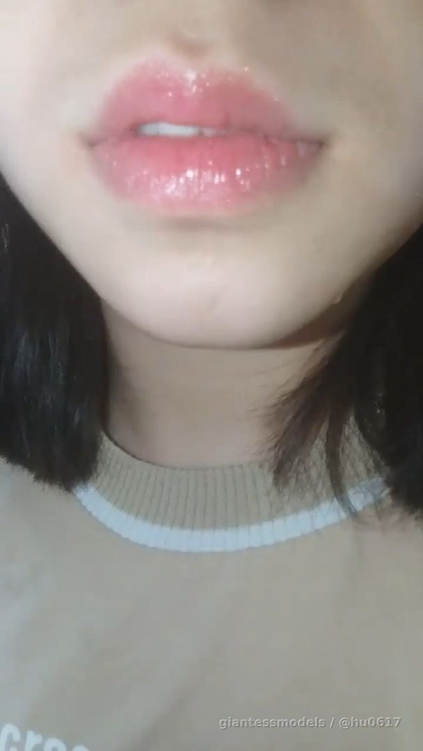 Korean cute girl mouth show