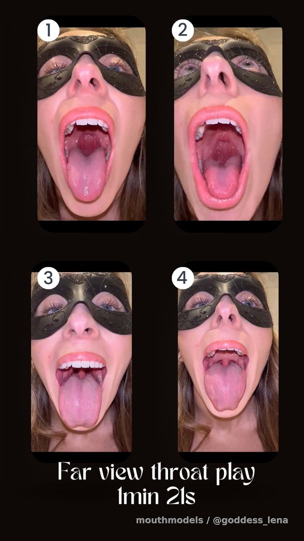Far view of my throat and tongue with lots of uvula play 😋
