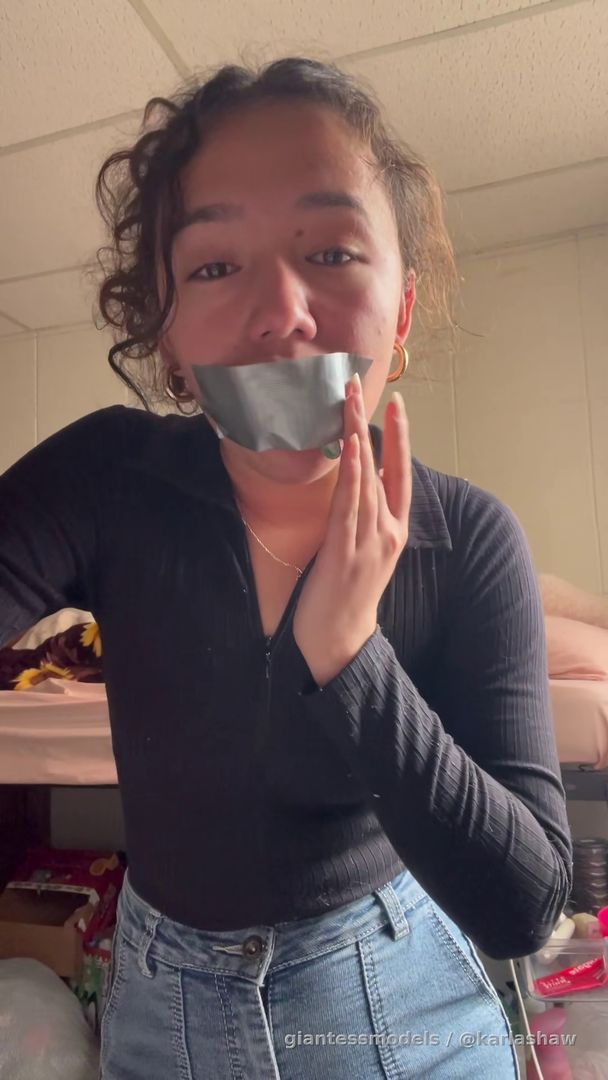 Tape over my mouth