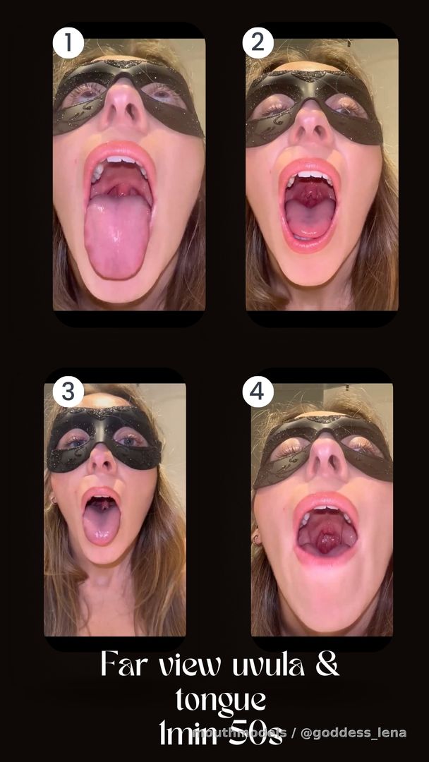 Far view spit and uvula play 😋