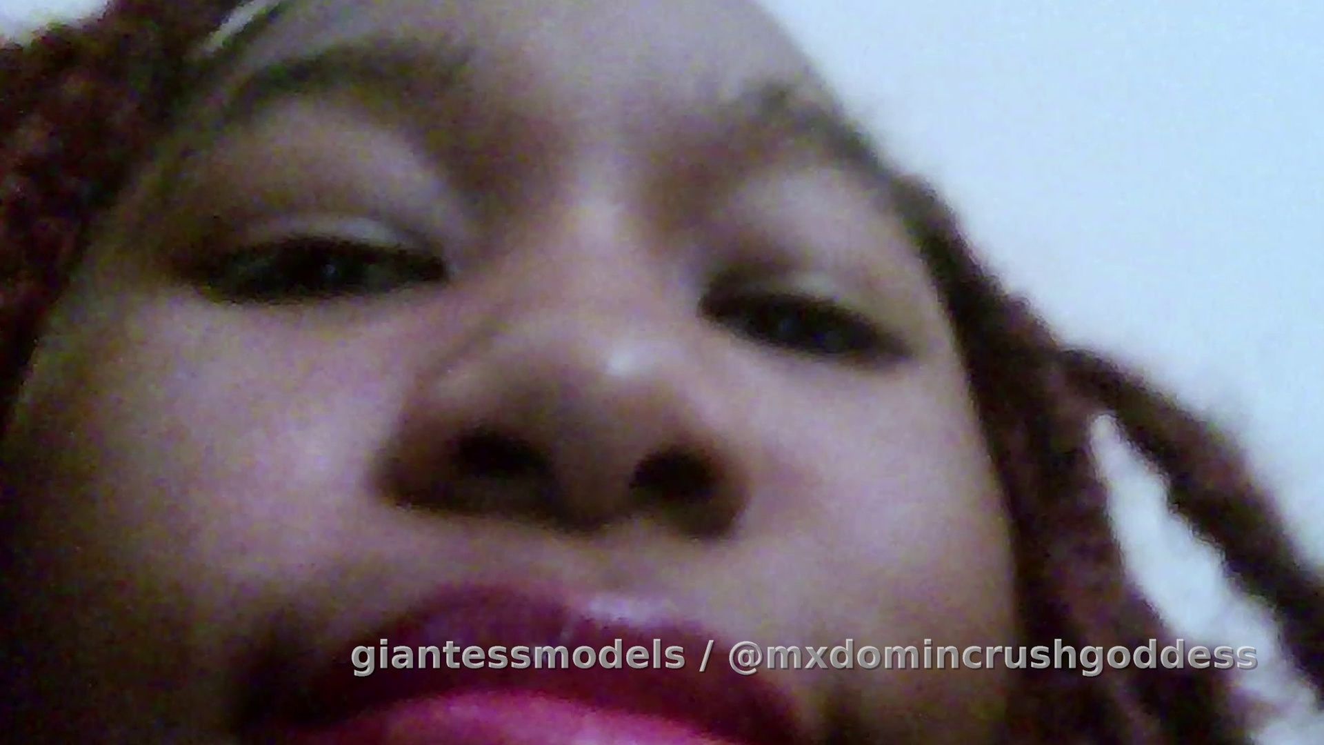 giantess plays with her teenie food pov