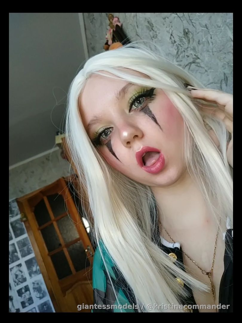 Throat with cosplay (video 1 min)