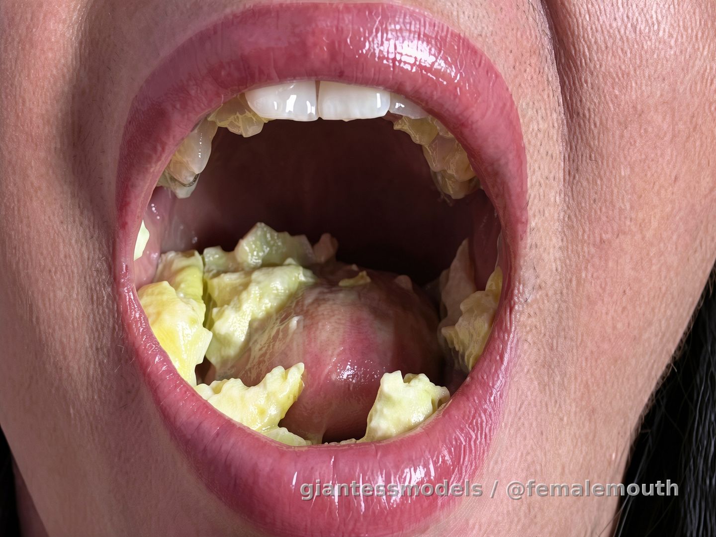 Marshmellow like candies inside a wet, hot, sexy mouth!