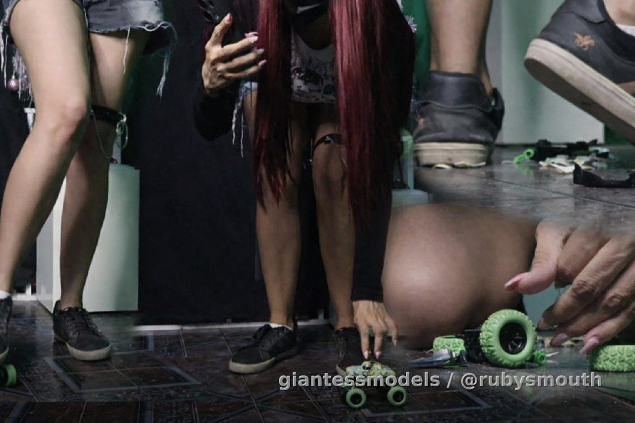 My stepbrother behaved very badly, so I'm going to destroy his favorite toy car with my dirty sneakers.

(Foot crush+ dirty shoes+ professional camera+ slow motion)