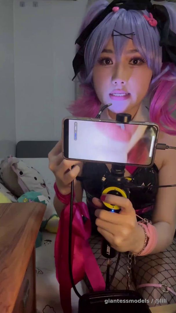 Cosplay vore with endoscope 