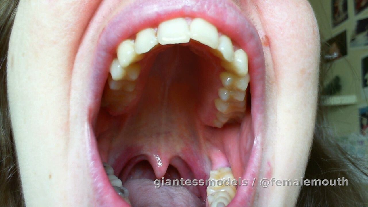 Closeup Mouth with nice DENTAL WORK!!! Sharp quality!