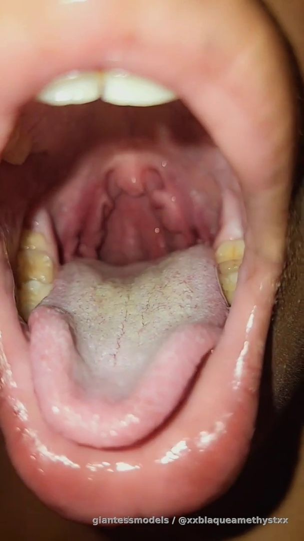 Coughing and gagging 😊