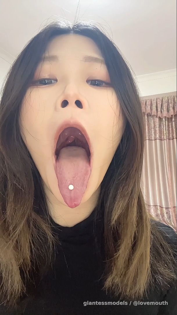 long tongue girl