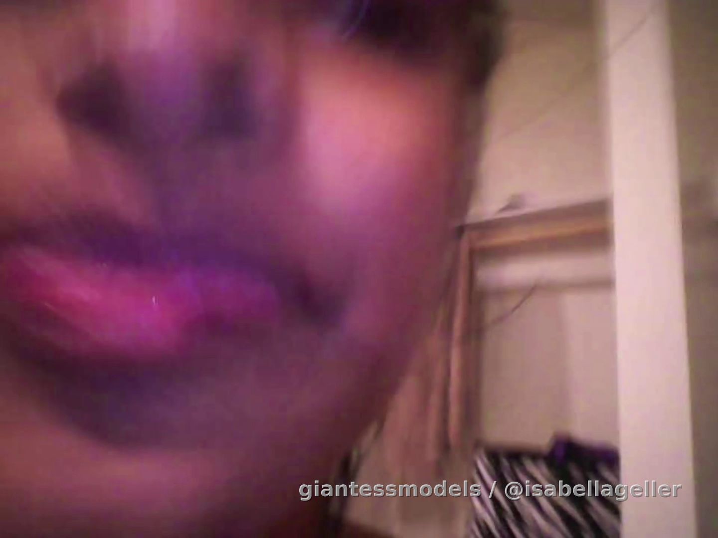 Going ahh and trying to show my throat