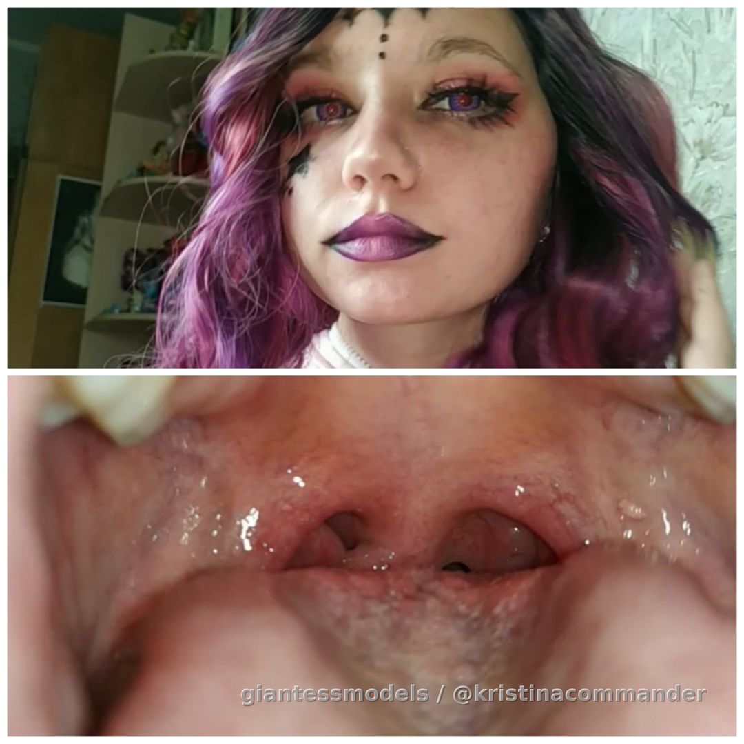 Throat cosplay clown (video 1 min) 