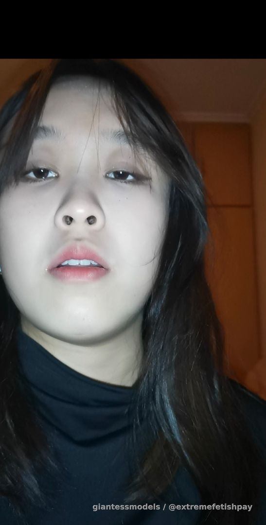 Gagging open mouth