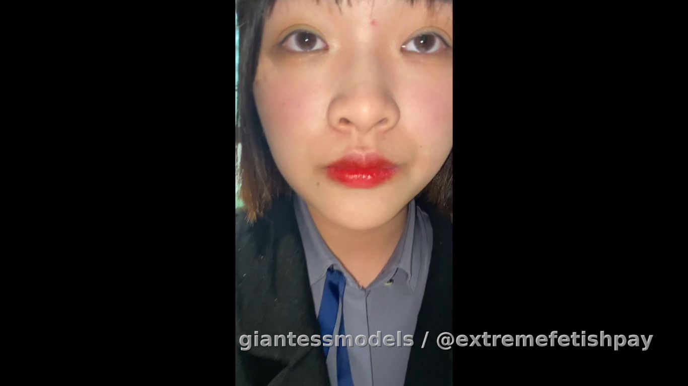 She touches her throat and feels nauseous