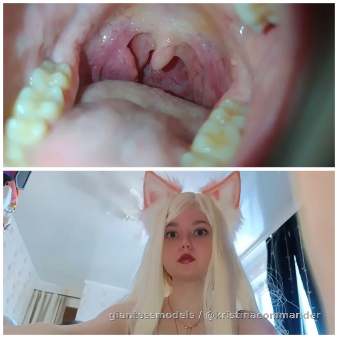 POV: giantess neko chan find a tiny man, he lived quietly and spied all the time in her house, so he was punished by being eaten whole (video 2 mins)