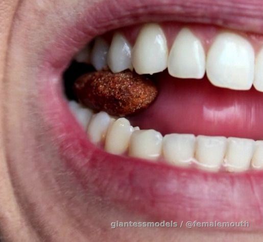 Candy Box - Biting into and Chewing almonds up close!