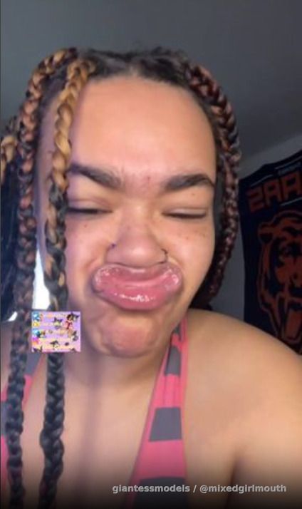 Sassy stank lips with saliva 🥵