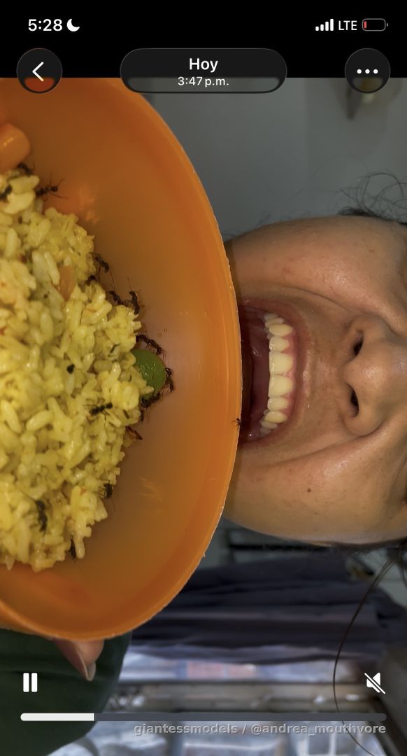 Some ants sneaked into my food! I ended up devouring them! Dm for full video 