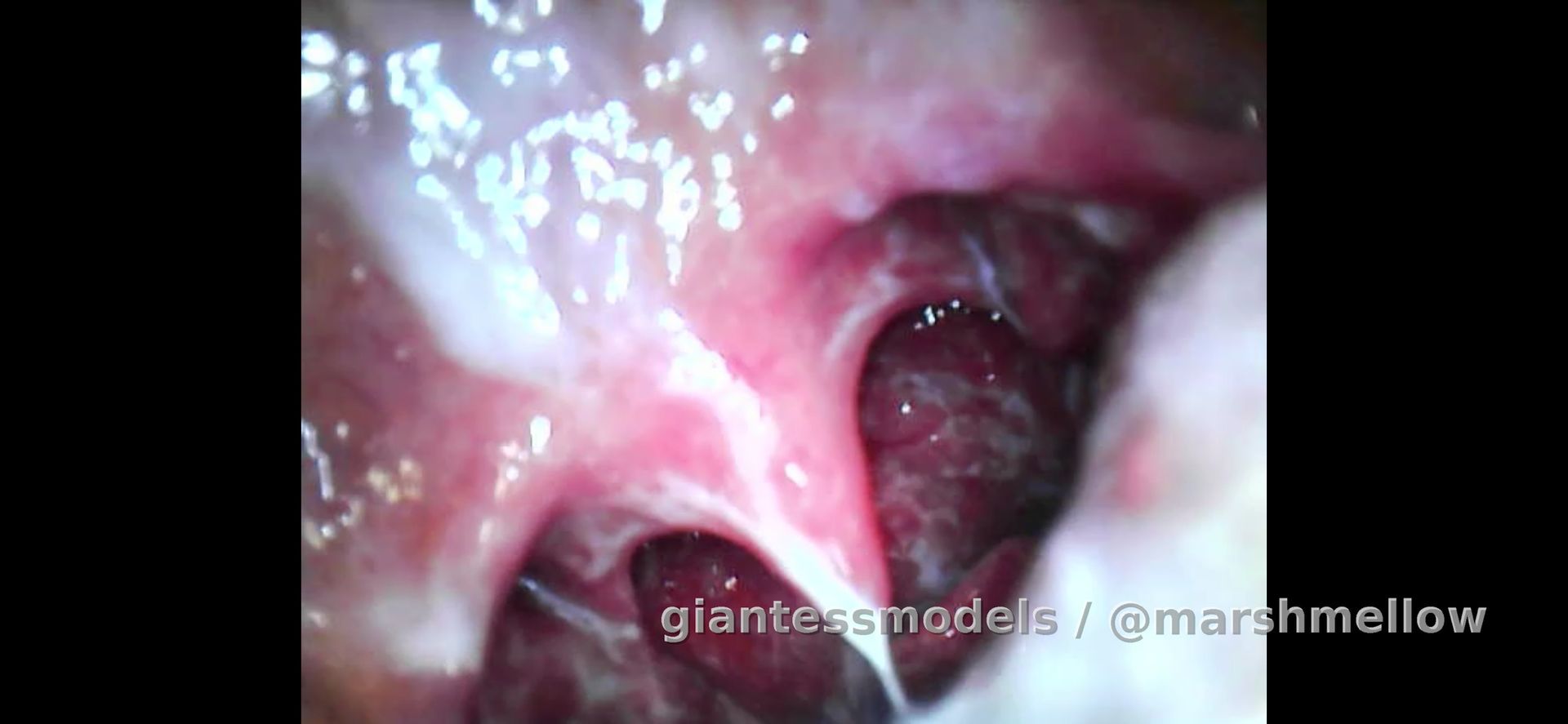 Ebony licking 👅 yogurt with endoscope 🥵