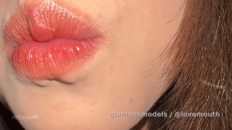 Girl shows oral cavity