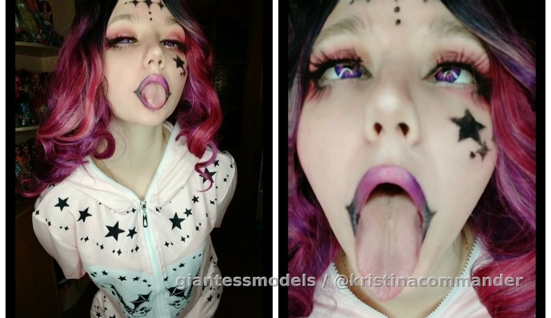 Ahegao cosplay clown (video 1 min)