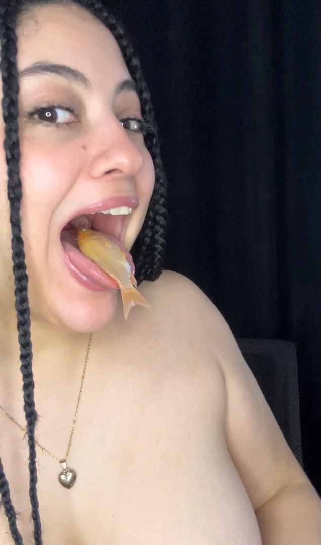 The biggest fish I've ever swallowed 🐠