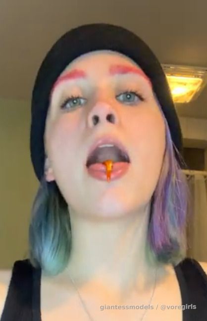 Girl swallows 2 fish